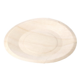 Prato de Madeira Redondo Ø15,5cm (50 Uds)
