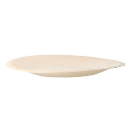 Prato de Madeira Redondo Ø19cm (50 Uds)
