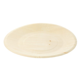 Prato de Madeira Redondo Ø21,5cm (50 Uds)