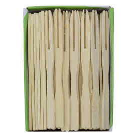 Mini Garfo de Bambu 90mm (200 Unidades)