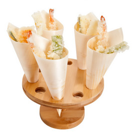 Stand de Bambu para 10 Cones (1 Ud)