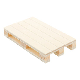 Bandeja Mini Palete de Madeira 13x8x2cm (40 Uds)