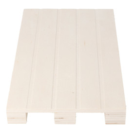 Bandeja Mini Palete de Madeira 20x12x2cm (40 Uds)