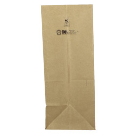 Saco de Papel Sem Asas Kraft 70g/m² 20+16x40cm (500 Uds)