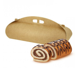 Embalagem de Bolos em Rolo Kraft 35x10x10cm (100 Uds)