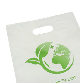 Saco Plastico Asas Vazadas Bio Home Compost 20x33cm (100 Uds)
