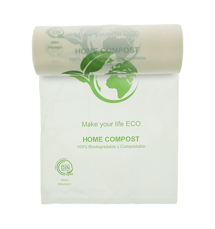 Rolo de Sacos Plasticos sem alças Bio Home Compost 25x37cm (3.000 Uds) Rolo de Sacos Plasticos sem alças Bio Home Compost 25x37cm (3.000 Uds)