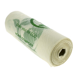 Rolo de Sacos Plasticos sem alças Bio Home Compost 30x40cm (3.000 Uds)