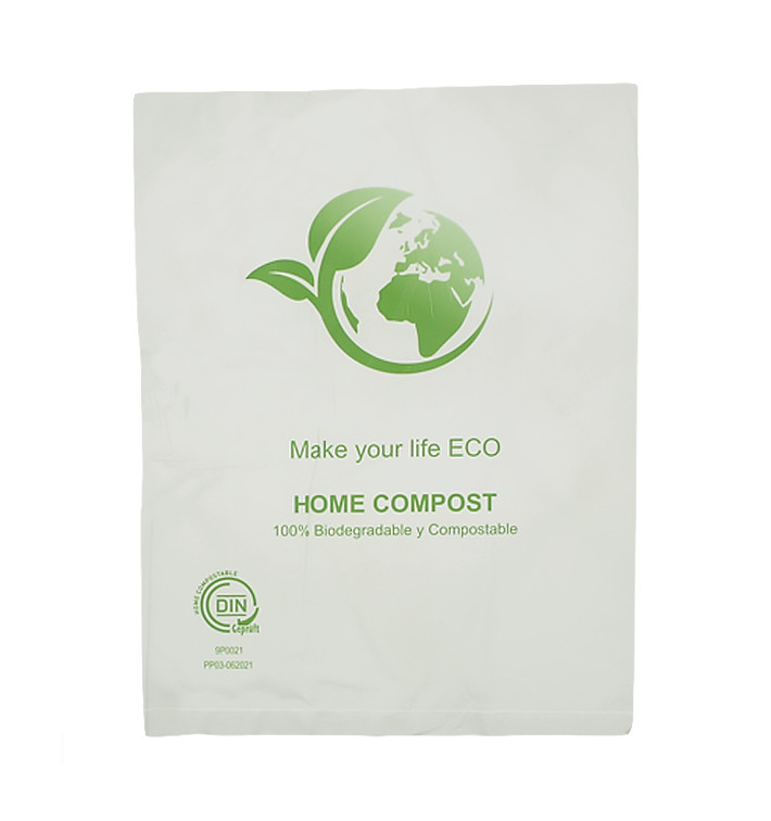 Saco Plastico Mercado Bio Home Compost 23x30,5cm (100 Uds) Saco Plastico Mercado Bio Home Compost 23x30,5cm (100 Uds)