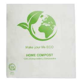 Saco Plastico Mercado Bio Home Compost 48x52cm (100 Uds)