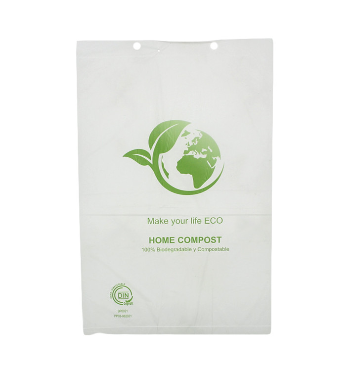 Saco Plastico Mercado Block Bio Home Compost 25x37cm (100 Uds) Saco Plastico Mercado Block Bio Home Compost 25x37cm (100 Uds)