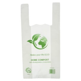 Saco Plastico Alça Bio Home Compost 30x40 cm (2.000 Uds)