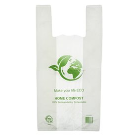 Saco Plastico Alça Bio Home Compost 40x50 cm (100 Uds)