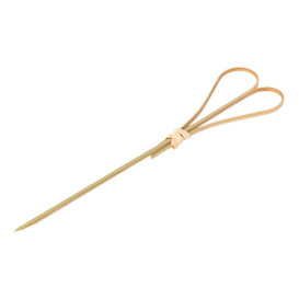 Pick Bambu Decorado coração 120mm (100 Unidades)