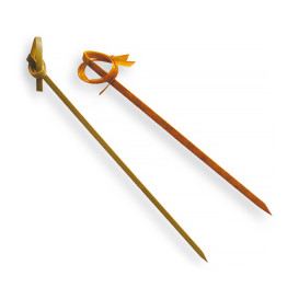 Pick Bambu Decorado Laço 210mm (100 Unidades)
