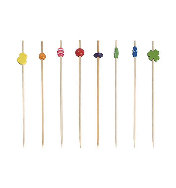 Pick Bambu Decorado Surtido 120mm (100 Unidades) Pick Bambu Decorado Surtido 120mm (100 Unidades)