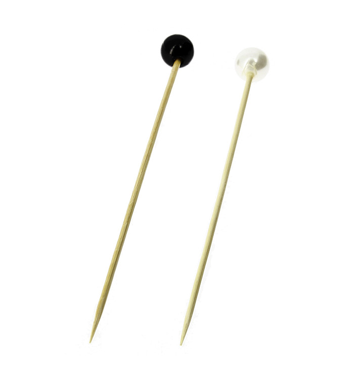 Pick Bambu Decorado Pérola 90mm (10000 Unidades) Pick Bambu Decorado Pérola 90mm (10000 Unidades)
