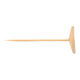 Pick Bambu Decorado Disco 100mm (24 Unidades)