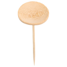 Pick Bambu Decorado Disco 100mm (24 Unidades)