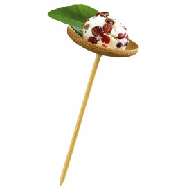 Pick Bambu Decorado Disco 100mm (1200 Unidades)