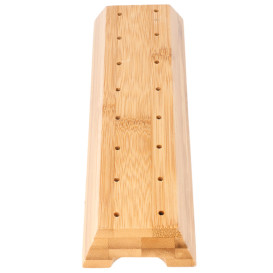 Suporte de Bambu para Picks marrom 20x6x2cm (48 Uds)