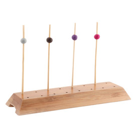 Suporte de Bambu para Picks marrom 20x6x2cm (48 Uds)