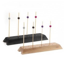 Suporte de Bambu para Picks marrom 20x6x2cm (48 Uds)