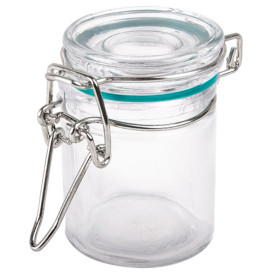 Jarra de Vidro Hermético 45 ml Ø4,5x6cm (24 Uds)