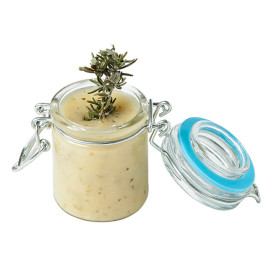 Jarra de Vidro Hermético 45 ml Ø4,5x6cm (24 Uds)