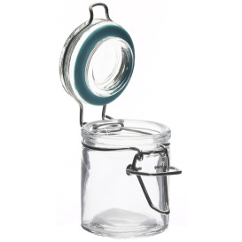 Jarra de Vidro Hermético 45 ml Ø4,5x6cm (24 Uds)