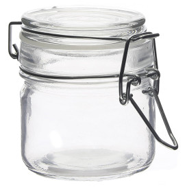 Jarra de Vidro Hermético 80 ml Ø6x7cm (48 Uds)