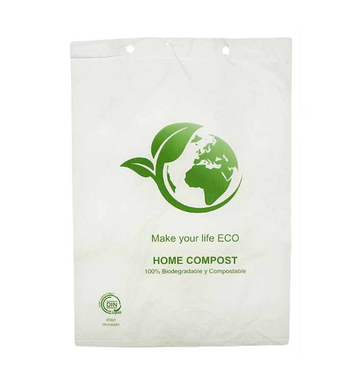 Saco Plastico Mercado Block Bio Home Compost 30x40cm (100 Uds) Saco Plastico Mercado Block Bio Home Compost 30x40cm (100 Uds)