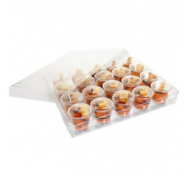 Kit Bandeja + 20 Bols Redondo Trans. (1 Ud)