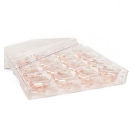 Kit Bandeja + 16 Bols Hexagonal Trans. (1 Ud)