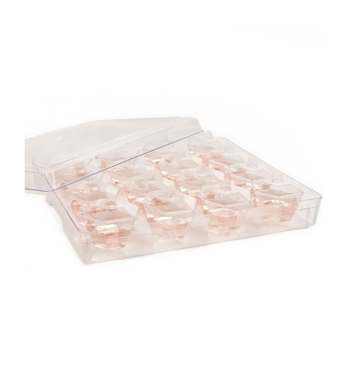 Kit Bandeja + 16 Bols Hexagonal Trans. (1 Ud) Kit Bandeja + 16 Bols Hexagonal Trans. (1 Ud)
