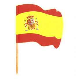 Pick Bandeira "Espanha" 65mm (144 Uds)