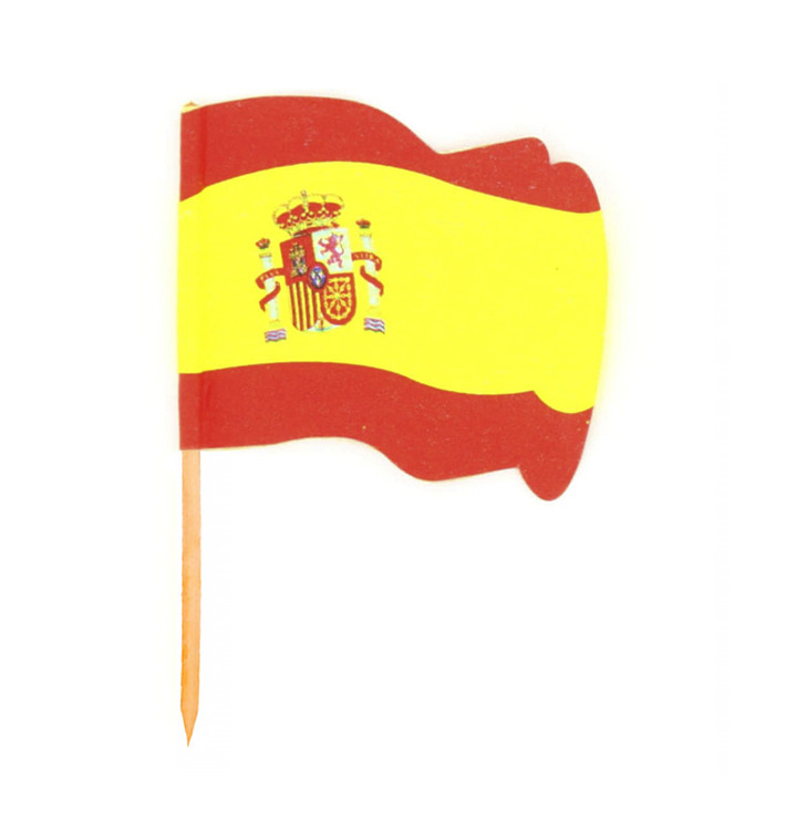 Pick Bandeira "Espanha" 65mm (144 Uds) Pick Bandeira "Espanha" 65mm (144 Uds)