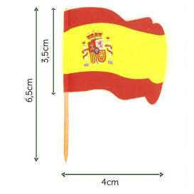 Pick Bandeira "Espanha" 65mm (14.400 Uds)