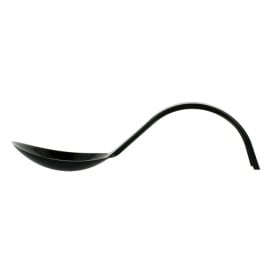 Colher Degustação Asa Curva Preto 130mm (50 Uds)
