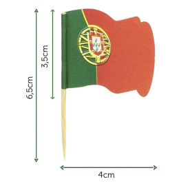 Pick Bandeira "Portugal" 65mm (144 Uds)