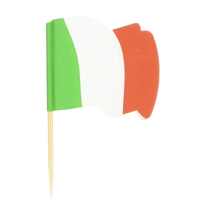Pick Bandeira "Itália" 65mm (144 Uds) Pick Bandeira "Itália" 65mm (144 Uds)