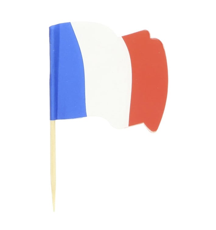 Pick Bandeira "França" 65mm (144 Uds) Pick Bandeira "França" 65mm (144 Uds)