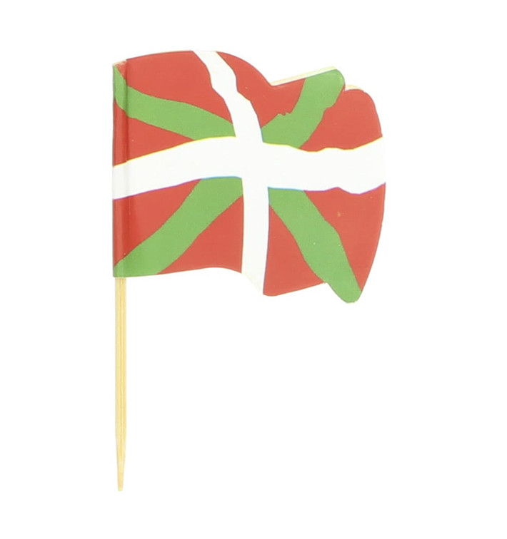 Pick Bandeira "Euskadi" 65mm (144 Uds) Pick Bandeira "Euskadi" 65mm (144 Uds)