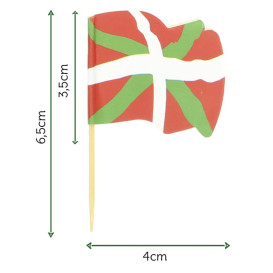 Pick Bandeira "Euskadi" 65mm (144 Uds)