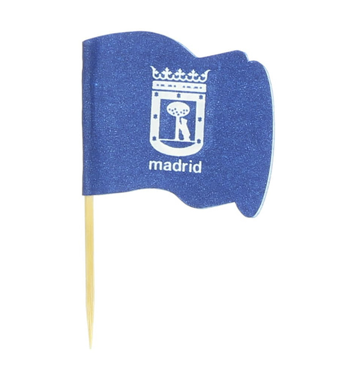 Pick Bandeira "Madri" 65mm (144 Uds) Pick Bandeira "Madri" 65mm (144 Uds)