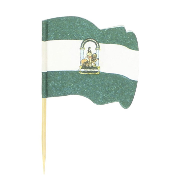 Pick Bandeira "Andaluzia" 65mm (144 Uds) Pick Bandeira "Andaluzia" 65mm (144 Uds)