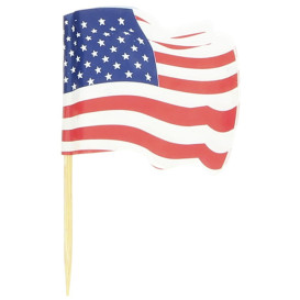 Pick Bandeira "USA" 65mm (144 Uds)