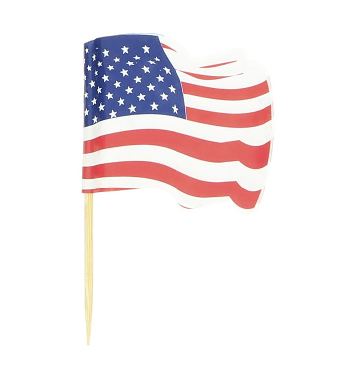 Pick Bandeira "USA" 65mm (144 Uds) Pick Bandeira "USA" 65mm (144 Uds)