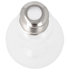 Garrafa Lâmpada Transparente PET 400ml (25 Uds)