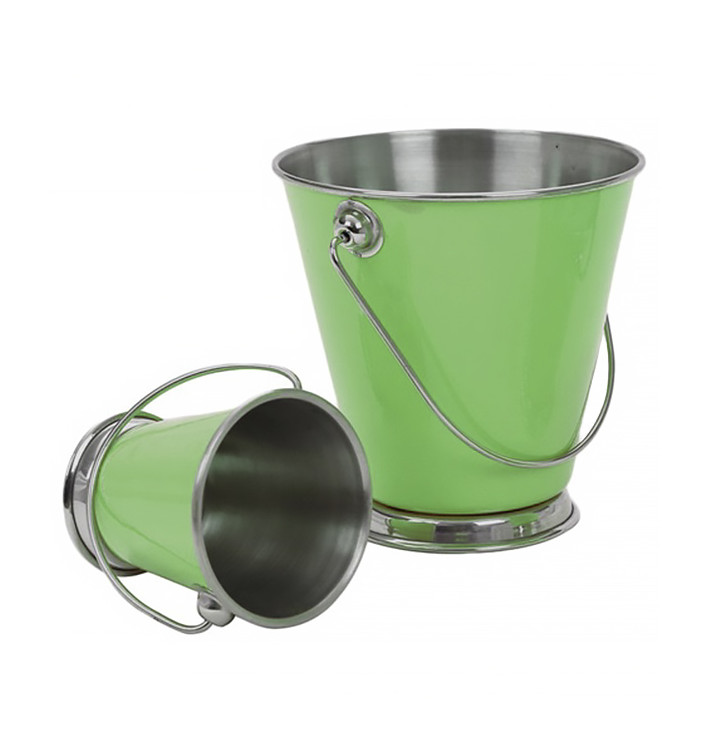 Mini Cuba de Aço Verde Ø120x120mm (12 Uds) Mini Cuba de Aço Verde Ø120x120mm (12 Uds)